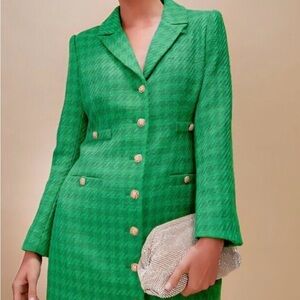 TUCKERNUCK Emerald Stacie Tweed Dress NWT Large